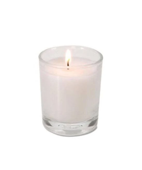 clear glass votive candle box